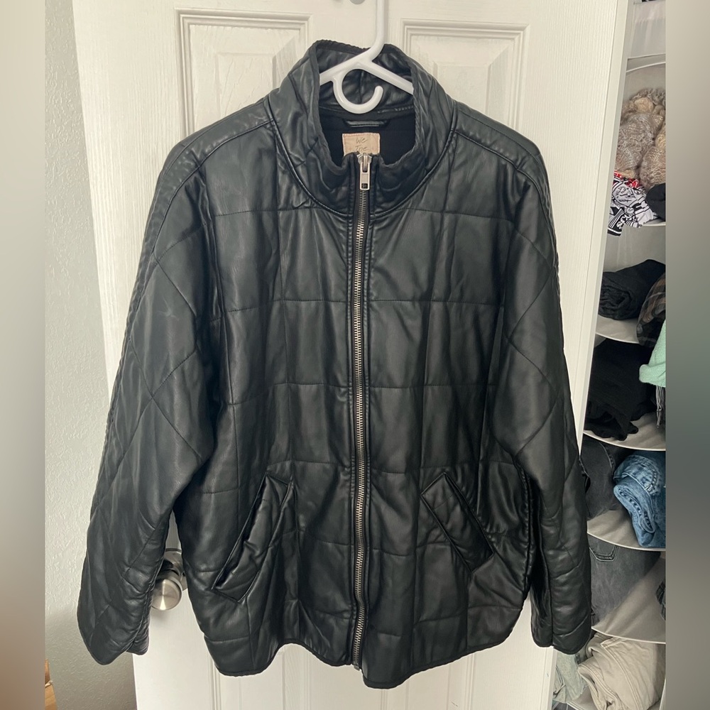 Free People black Vegan Dolman jacket